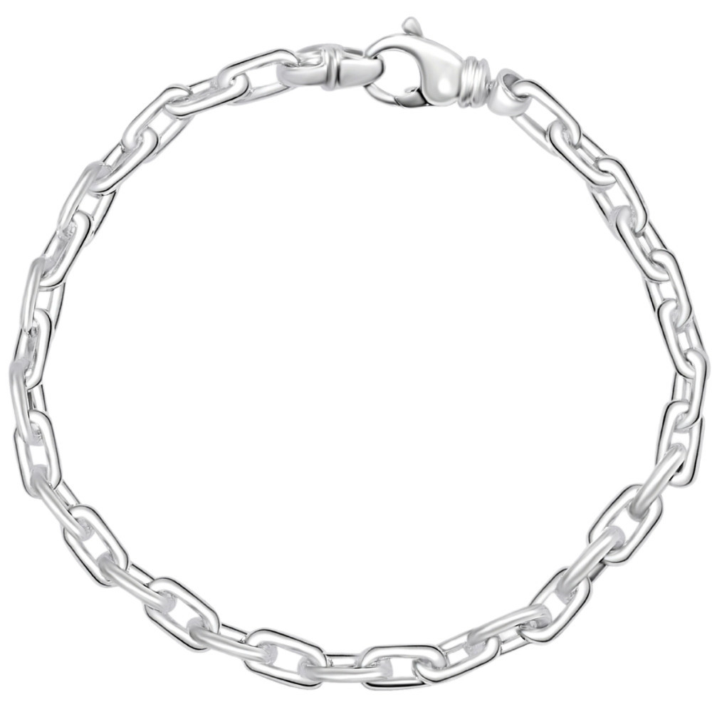 Men's Classic Round Link 14k Gold (23gram) or Platinum (37gram